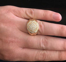 Load image into Gallery viewer, 1.00Ct Carats Natural Diamond 14K Solid Yellow Gold Men's Ring