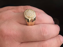 Load image into Gallery viewer, 1.00Ct Carats Natural Diamond 14K Solid Yellow Gold Men's Ring