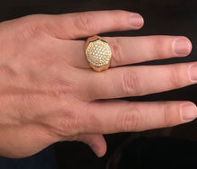 Load image into Gallery viewer, 1.00Ct Carats Natural Diamond 14K Solid Yellow Gold Men's Ring