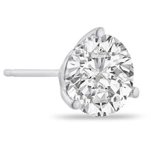 Load image into Gallery viewer, Exquisite 2.00 Carats VS1 Moissanite 14K Solid White Gold Martini Stud Earrings