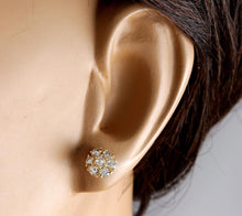 Load image into Gallery viewer, Exquisite 1.15 Carat Natural Diamond 14K Solid Yellow Gold Earrings