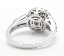 Load image into Gallery viewer, Splendid 1.10 Carats Natural Diamond 18K Solid White Gold Ring