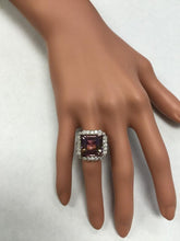 Load image into Gallery viewer, 13.45 Carats Natural Ametrine and Diamond 14K Solid White Gold Ring
