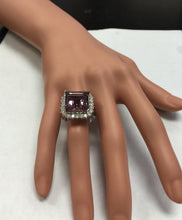 Load image into Gallery viewer, 13.45 Carats Natural Ametrine and Diamond 14K Solid White Gold Ring
