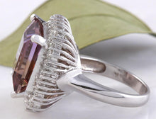 Load image into Gallery viewer, 13.45 Carats Natural Ametrine and Diamond 14K Solid White Gold Ring