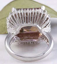 Load image into Gallery viewer, 13.45 Carats Natural Ametrine and Diamond 14K Solid White Gold Ring