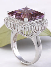Load image into Gallery viewer, 13.45 Carats Natural Ametrine and Diamond 14K Solid White Gold Ring