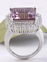 Load image into Gallery viewer, 13.45 Carats Natural Ametrine and Diamond 14K Solid White Gold Ring