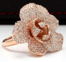 Load image into Gallery viewer, Beautiful 3.00 Carats Natural Diamond 14K Solid Rose Gold Ring