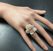 Load image into Gallery viewer, Beautiful 3.00 Carats Natural Diamond 14K Solid Rose Gold Ring
