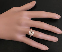 Load image into Gallery viewer, 2.25 Carats Natural Morganite and Diamond 14K Solid Rose Gold Ring