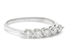 Load image into Gallery viewer, Splendid 0.90 Carats Natural Diamond 14K Solid White Gold Ring