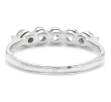 Load image into Gallery viewer, Splendid 0.90 Carats Natural Diamond 14K Solid White Gold Ring