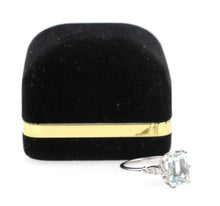 Load image into Gallery viewer, 3.08 Carats Impressive Natural Aquamarine and Diamond 14K White Gold Ring