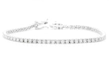 Load image into Gallery viewer, Very Impressive 2.70 Carats Natural Diamond 14K Solid White Gold Bracelet