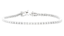 Load image into Gallery viewer, Very Impressive 2.70 Carats Natural Diamond 14K Solid White Gold Bracelet