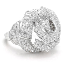 Load image into Gallery viewer, Splendid 3.30 Carats Natural Diamond 14K Solid White Gold Ring