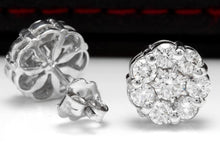 Load image into Gallery viewer, Exquisite 1.50 Carats Natural Diamond 14K Solid White Gold Stud Earrings