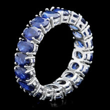 Load image into Gallery viewer, 8.80ct Natural Sapphire 14k Solid White Gold Ring