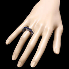 Load image into Gallery viewer, 8.80ct Natural Sapphire 14k Solid White Gold Ring