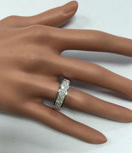 Load image into Gallery viewer, Estate 1.20Ct Natural VS1 Diamond 14K Solid White Gold Unisex Ring